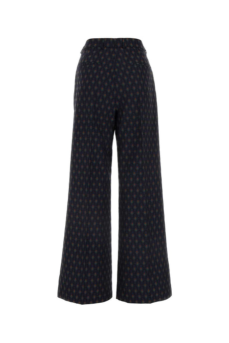 ETRO Embroidered Wool Blend Pants for Women