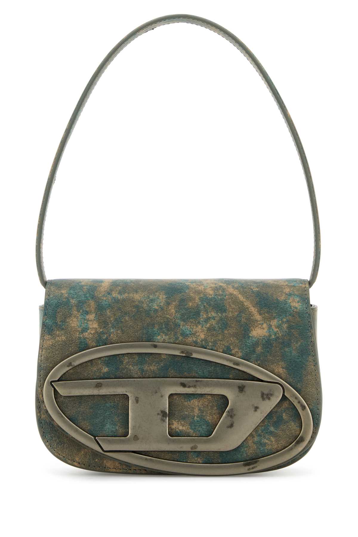 DIESEL Printed Synthetic Leather Mini Shoulder Handbag - 20 cm x 13 cm