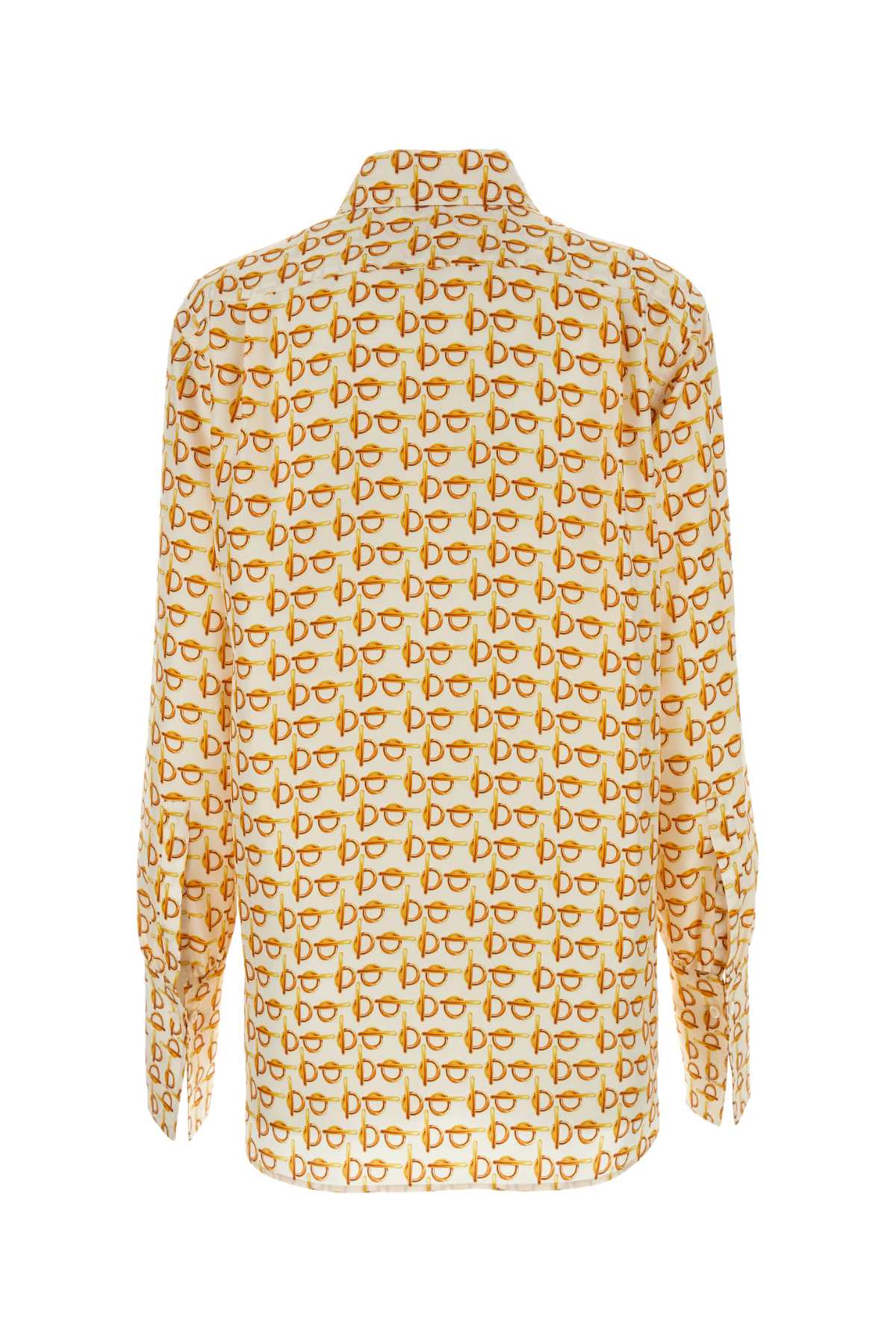 BURBERRY Printed Silk B Shirt for Women