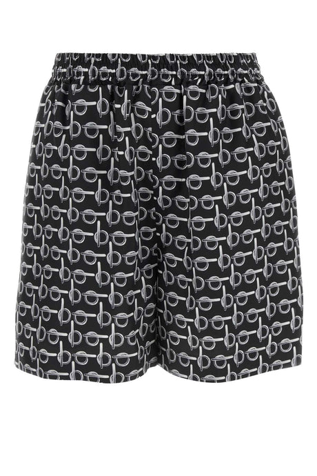 BURBERRY Silk Printed Mini Shorts for Women