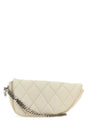 BURBERRY Mini White Leather Shield Lock Shoulder Bag