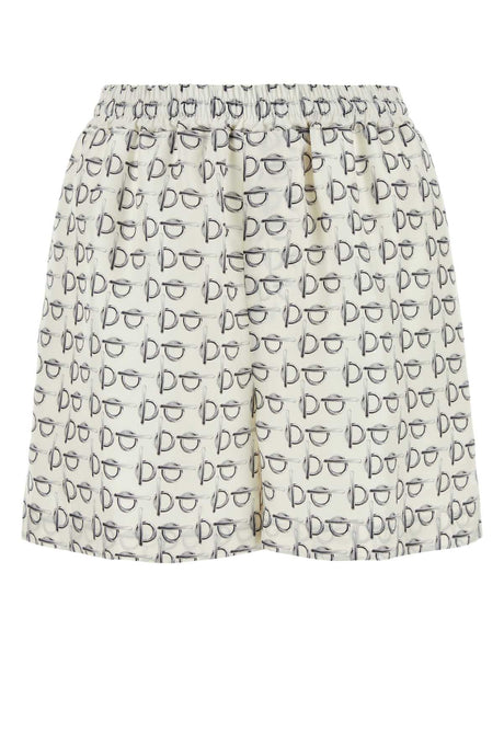 BURBERRY Printed Silk Mini Shorts for Women