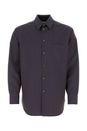 BURBERRY Embroidered Wool Shirt for Men