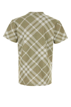 BURBERRY Printed Stretch Cotton Blend T-Shirt for Men