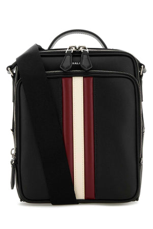 BALLY Mini Black Leather Crossbody Handbag