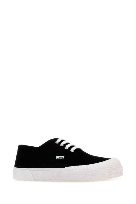 LOEWE Men's Black Suede Terra Vulca Sneaker