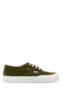 LOEWE Suede Terra Vulca Sneaker - Olive Green