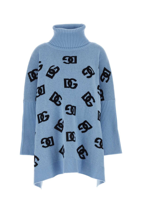 DOLCE & GABBANA Embroidered Wool Poncho