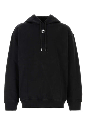 MARINE SERRE Modern Black Cotton Sweatshirt - Perfect for Every Occasion