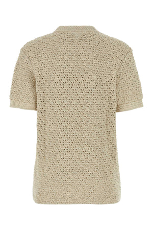 BOTTEGA VENETA Sand Crochet T-Shirt for Women