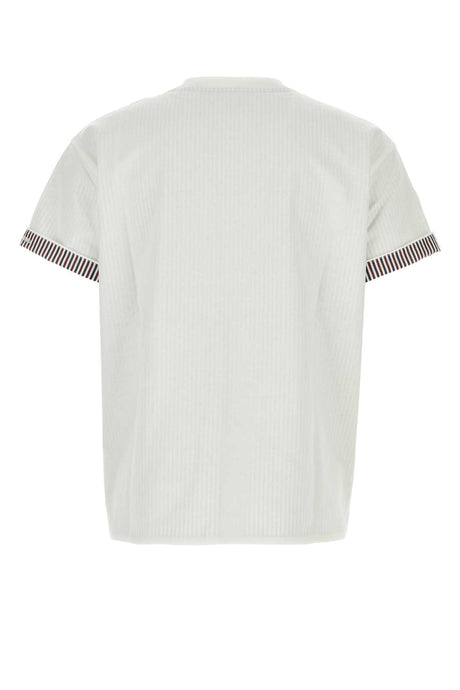 BOTTEGA VENETA Essential White Cotton T-Shirt for Men