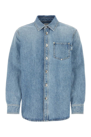 BOTTEGA VENETA Light Blue Denim Shirt for Men - Seasonal Essential