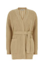 MAX MARA Chic Beige Wool Blend Cardigan