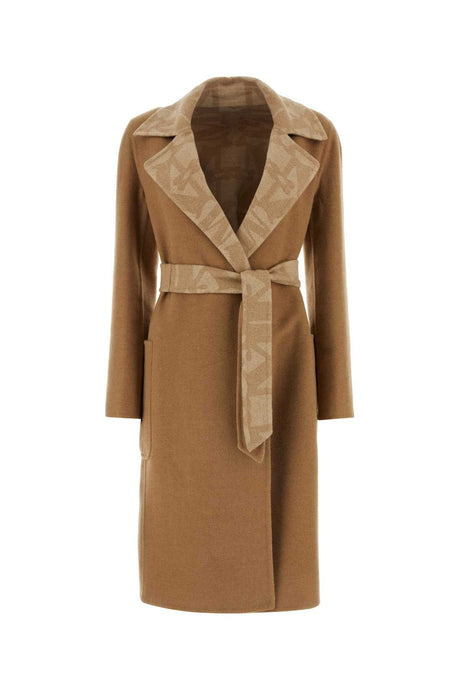 MAX MARA Elegant Camel Wool Suit Jacket for Women