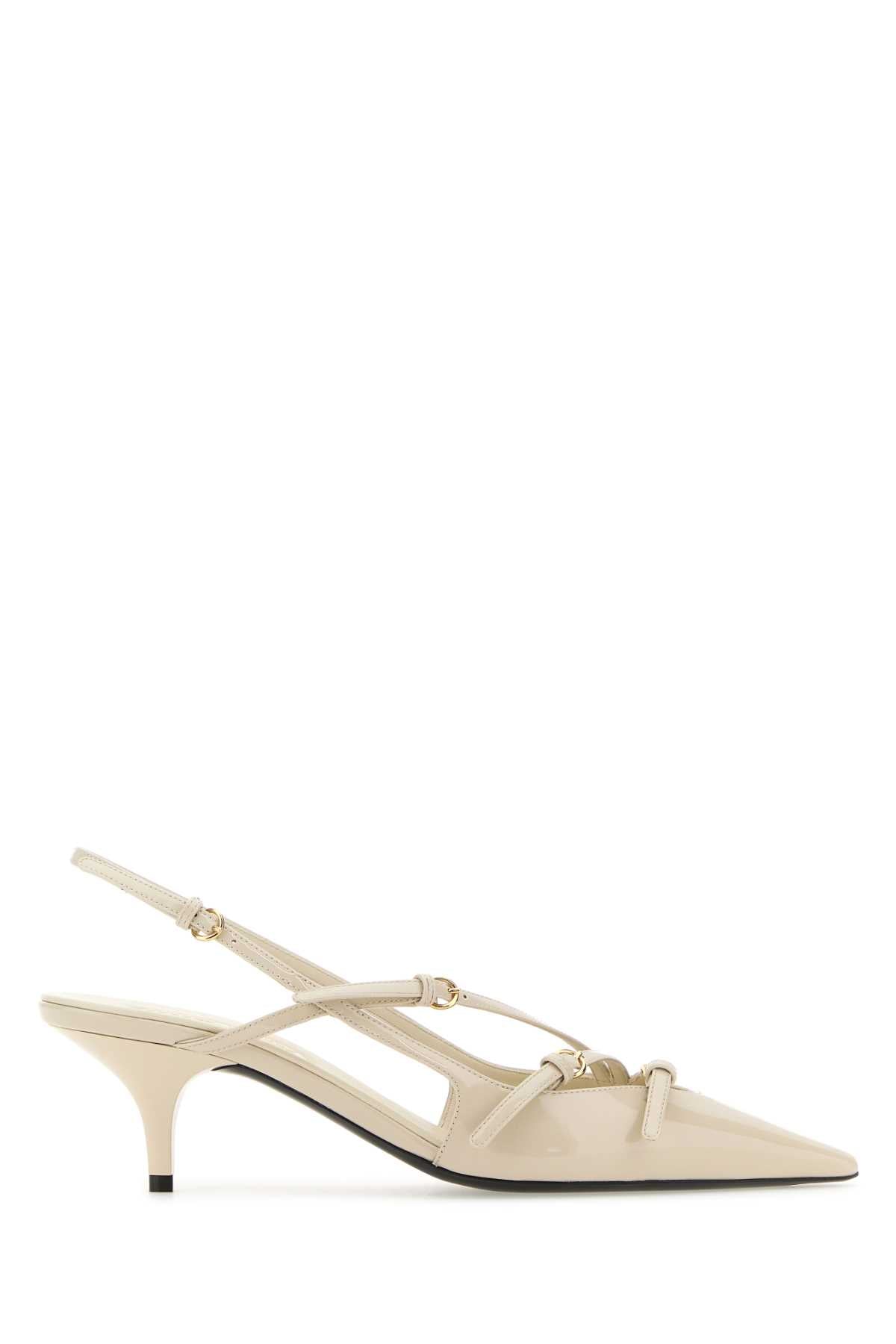 MIU MIU Elegant Ivory Leather Pumps - 5.5 cm Heel