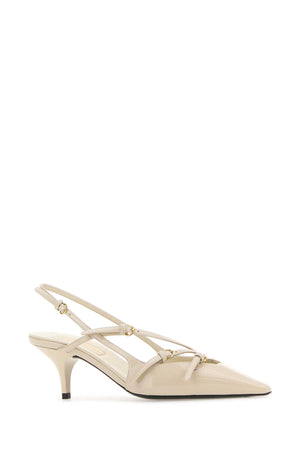 MIU MIU Elegant Ivory Leather Pumps - 5.5 cm Heel