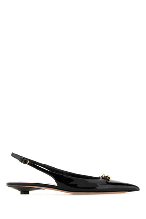 VALENTINO GARAVANI Bold Edition Leather Ballerinas