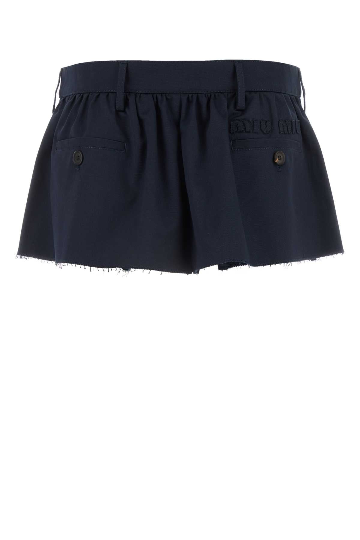 MIU MIU Chic Cotton Mini Skirt for Women