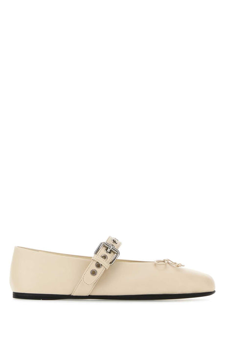 MIU MIU Elegant Leather Ballerinas for Women