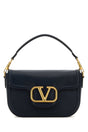 VALENTINO GARAVANI Midnight Blue Leather Mini Shoulder Handbag (23.5 cm x 18 cm x 8 cm)