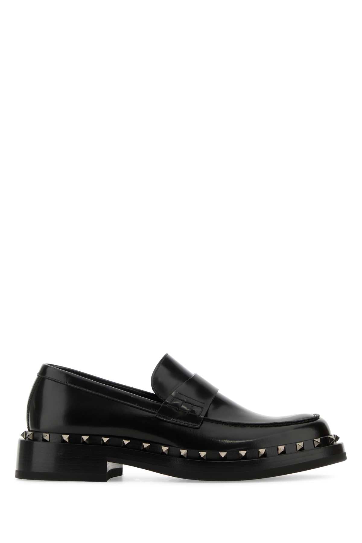 VALENTINO GARAVANI Rockstud Leather Loafers