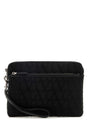 VALENTINO GARAVANI Iconic Black Toile Clutch - 25 cm x 18.5 cm