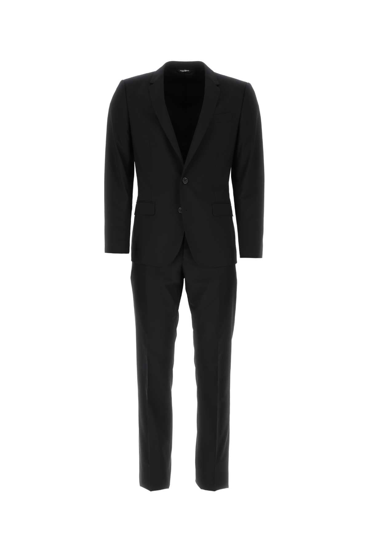 DOLCE & GABBANA Black Stretch Wool Tuxedo for Men