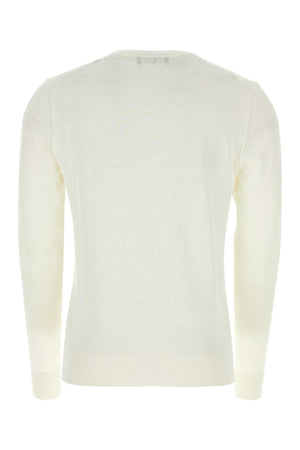 DOLCE & GABBANA Ivory Linen Blend Sweater for Men