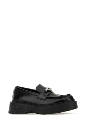 JIMMY CHOO Elegant Black Leather Loafers for Women