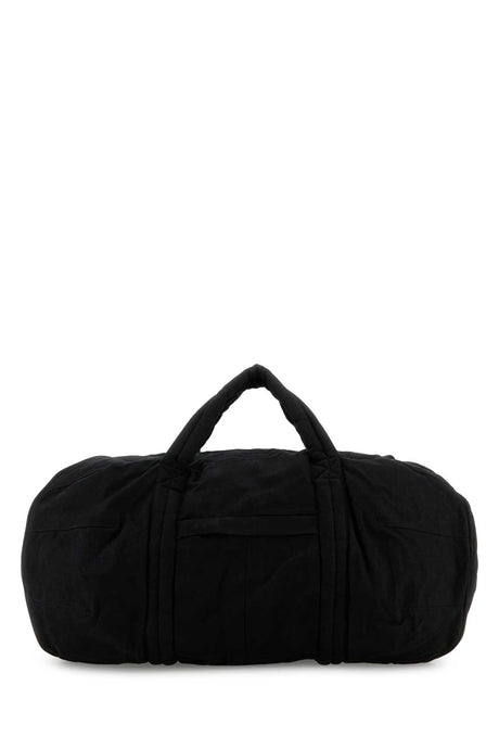 ENTIRE STUDIOS Spacious Black Canvas Travel Handbag - 53cm x 39cm x 24cm