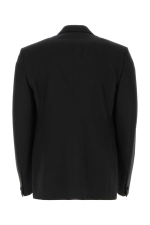 GIVENCHY Black Stretch Wool Blend Blazer for Men