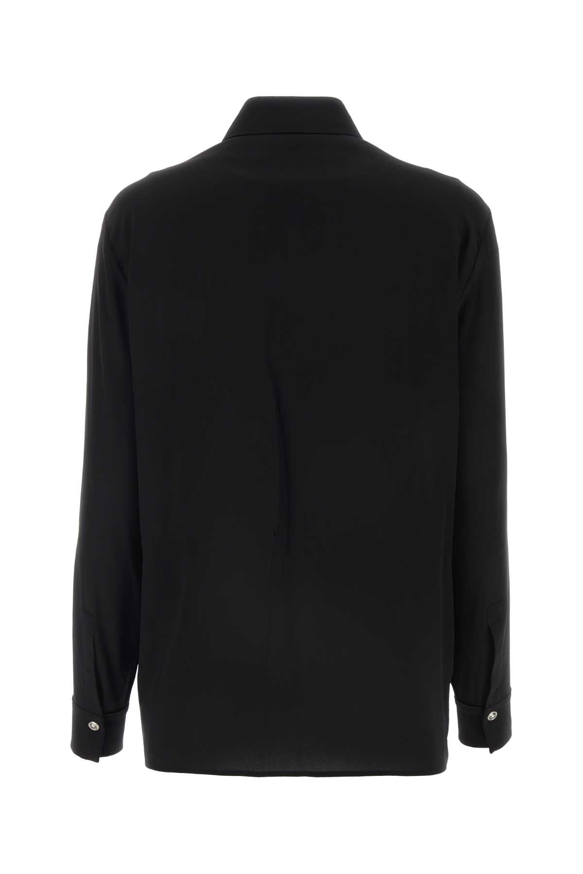 VERSACE Elegant Black Crepe Shirt for Women