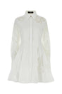 VERSACE Classic White Poplin Shirt Dress