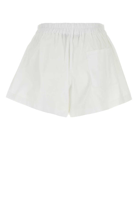 VERSACE Chic White Cotton Mini Shorts for Women