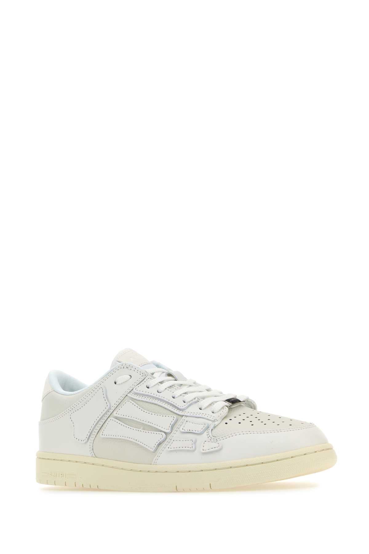 AMIRI Stylish Leather Skel Sneakers