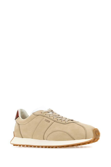 TOD'S Beige Leather Sneakers for Men