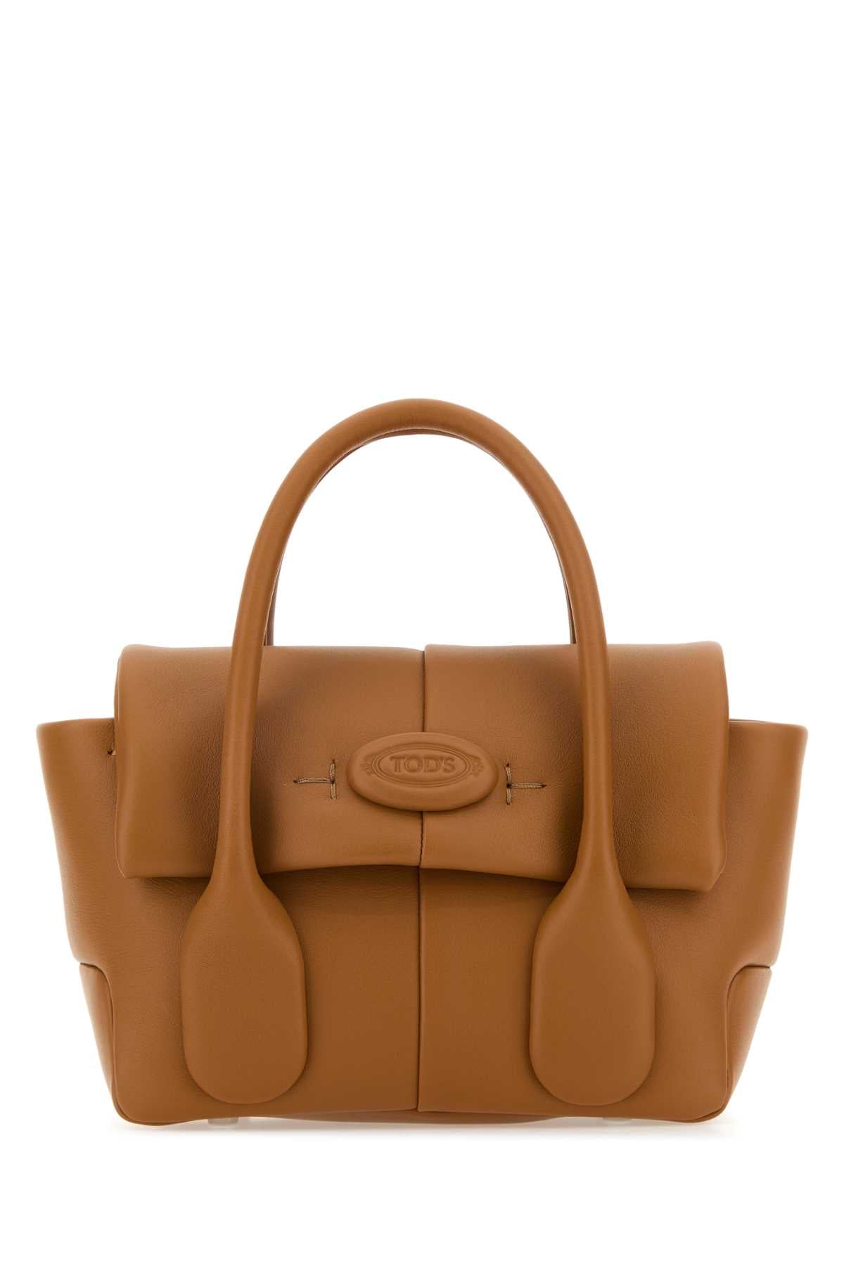 TOD'S Caramel Leather Mini Handbag - Compact Elegance