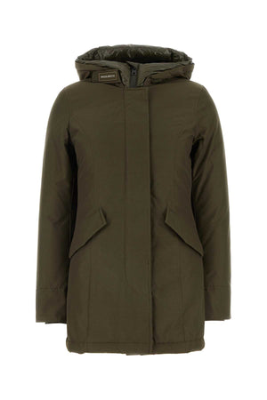 WOOLRICH Army Green Cotton Down Jacket