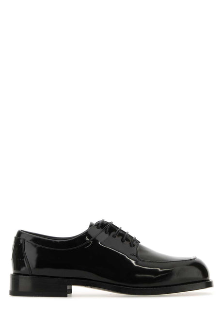 SALVATORE FERRAGAMO Classic Black Leather Lace-Up Shoes