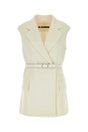 JIL SANDER Ivory Hemp Vest for Women - Seasonal Essential