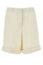 JIL SANDER Chic Ivory Hemp Shorts for Women