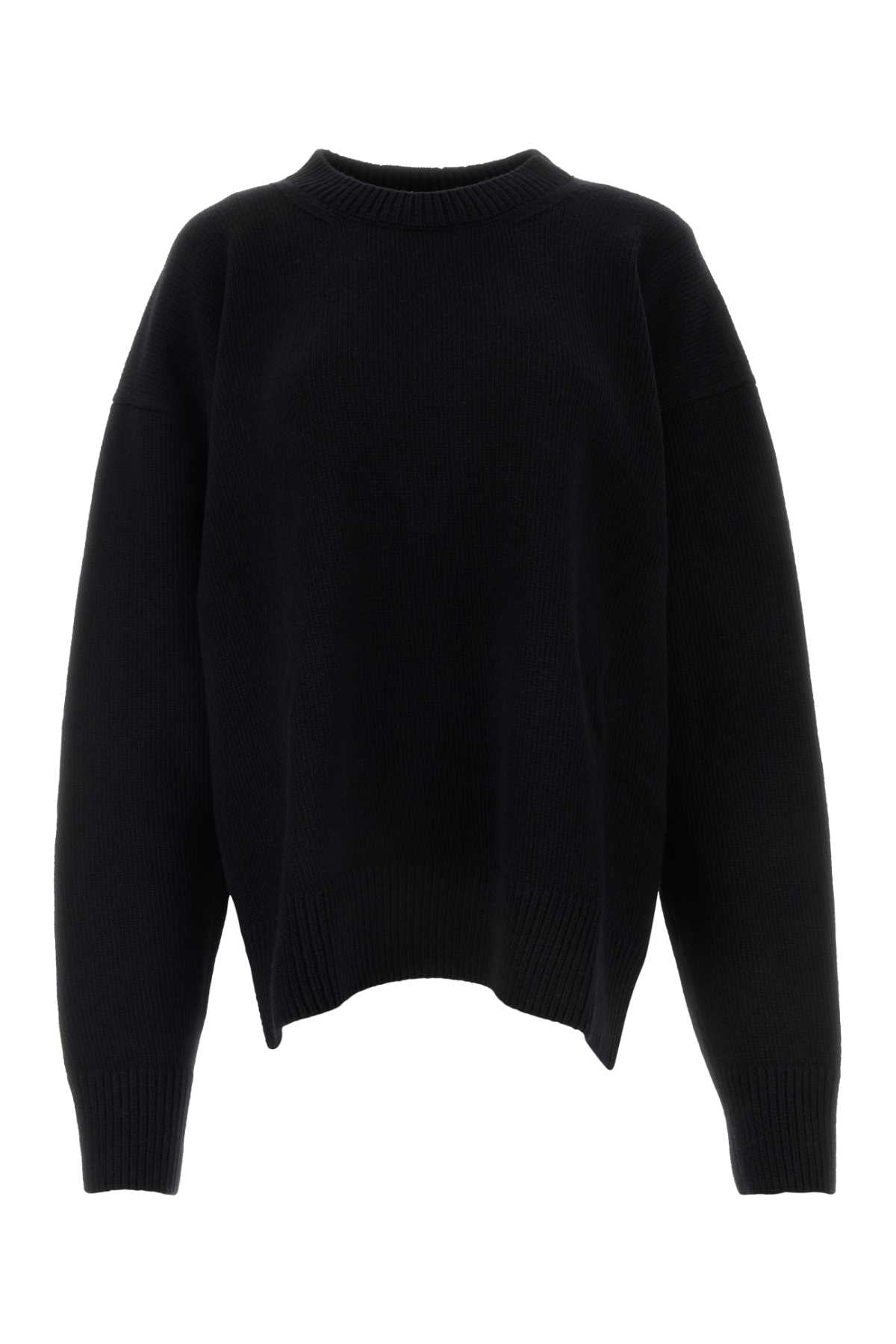 JIL SANDER Elegant Black Wool Blend Sweater for Women