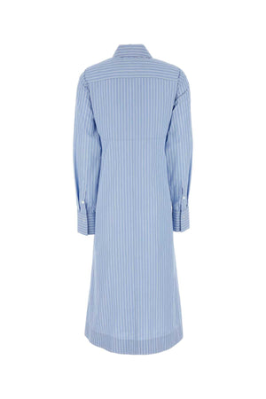 JIL SANDER Printed Poplin Mini Shirt Dress