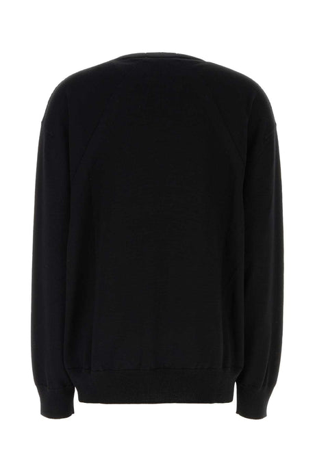 JIL SANDER Oversized Black Wool Sweater for Women