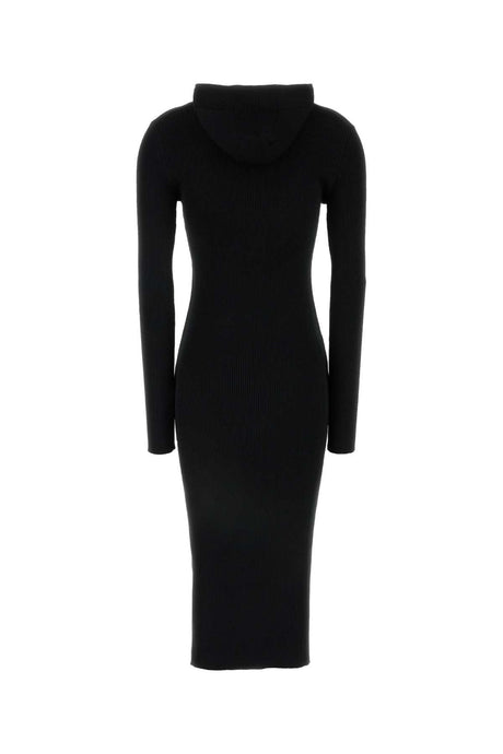 JIL SANDER Chic Black Wool Blend Mini Dress for Women