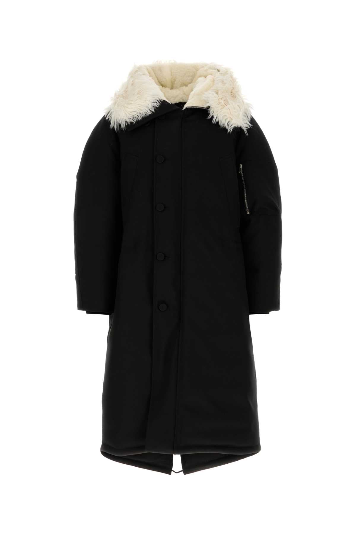 JIL SANDER Men's Black Down Jacket