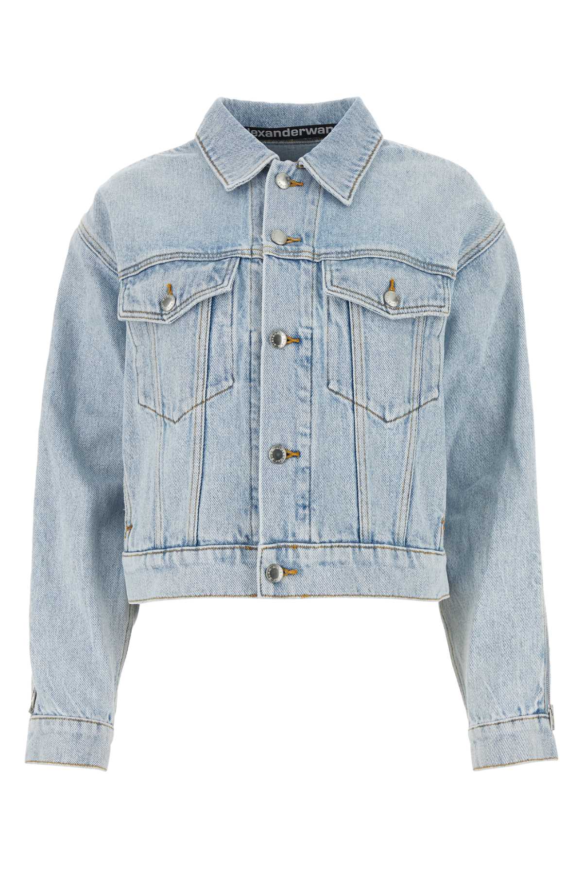 ALEXANDER WANG Light Blue Denim Jacket for Women