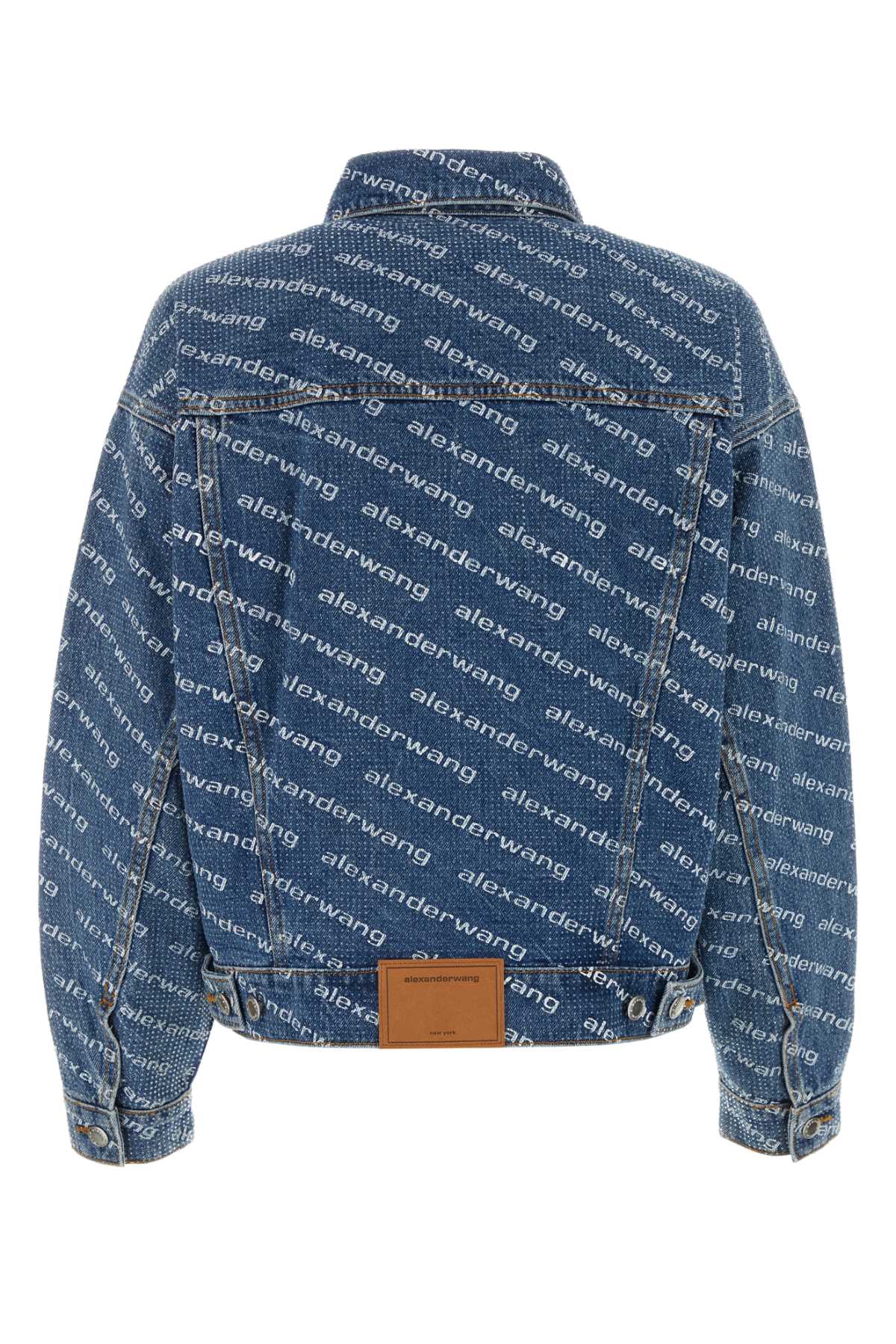 ALEXANDER WANG Printed Oversized Denim Jacket