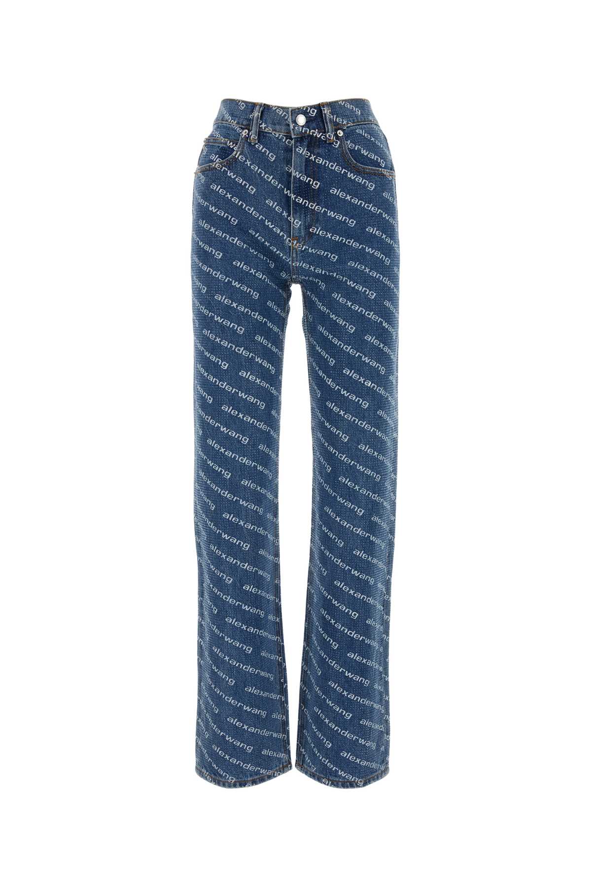 ALEXANDER WANG Printed Denim Jeans for Women - 2024 Collection