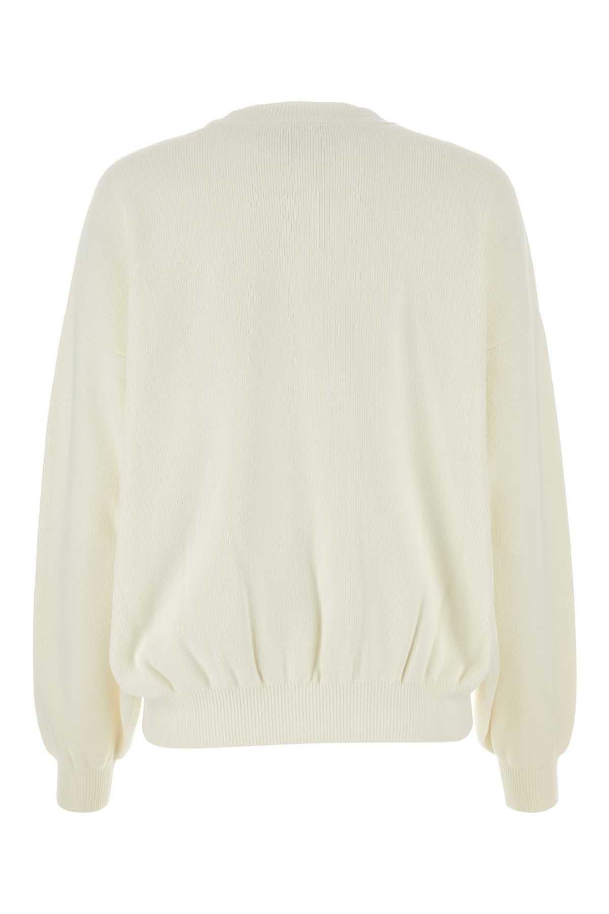 ALEXANDER WANG Ivory Stretch Knit Sweater